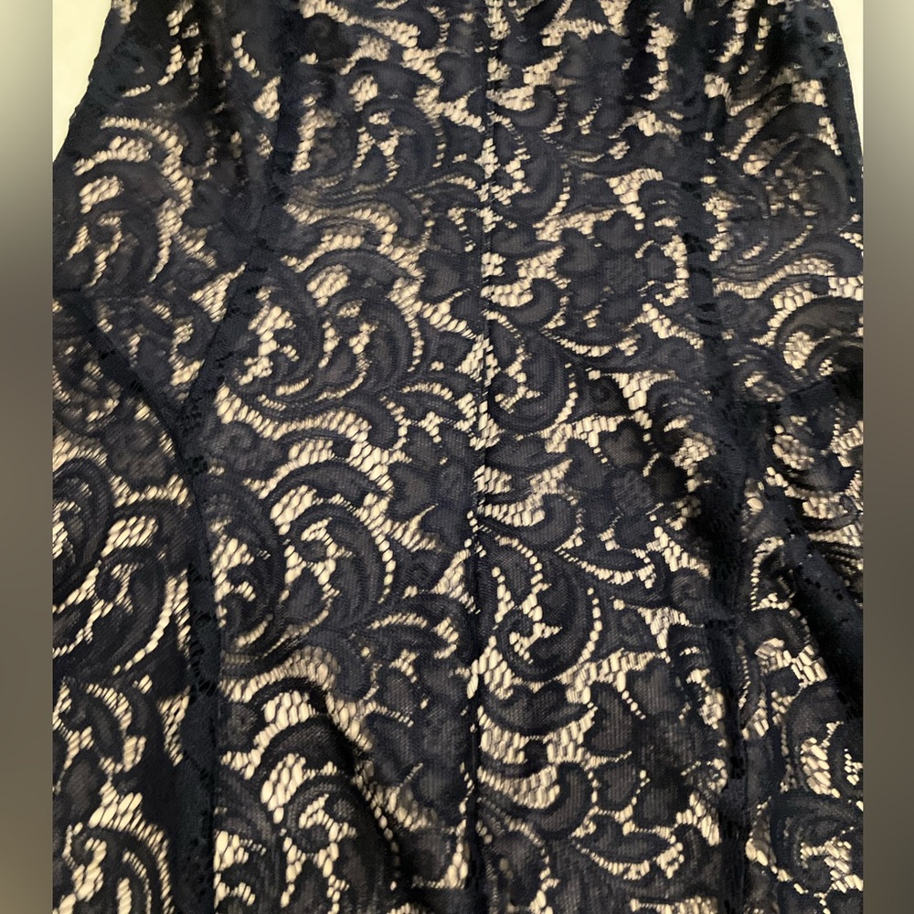 Black lace dress with nude background - Picture 4 of 6